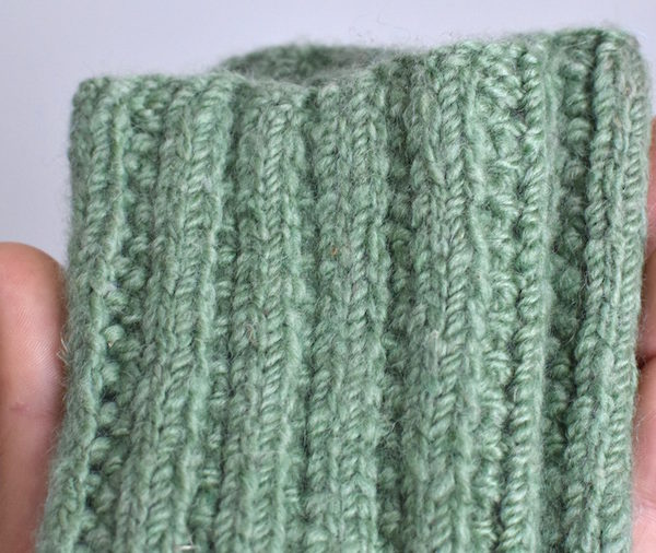 First Frost Wrist Warmers Pea Green